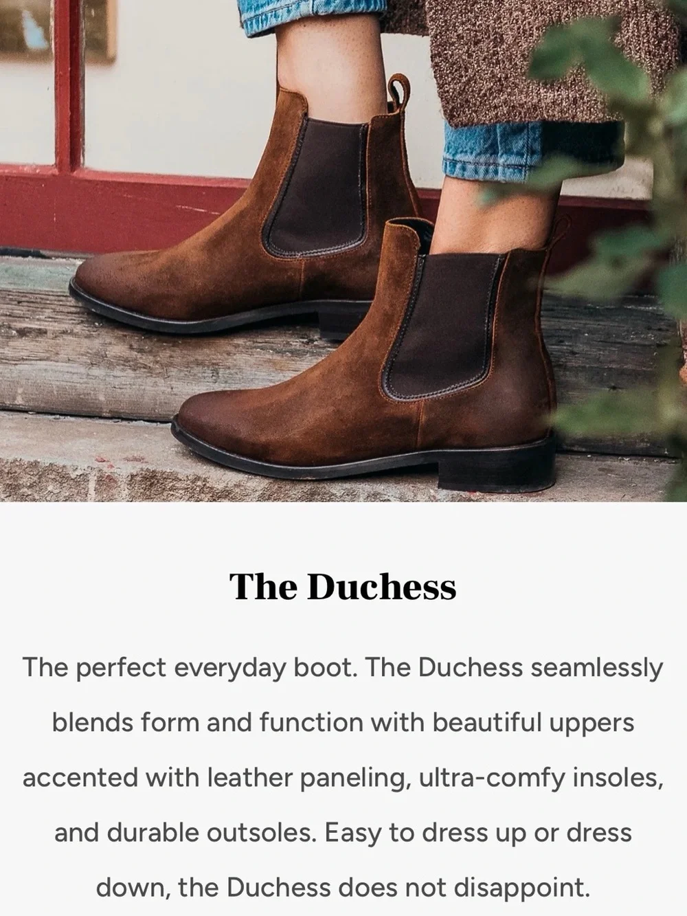 Thursday Boots Duchess Brown Suede Chelsea Boot